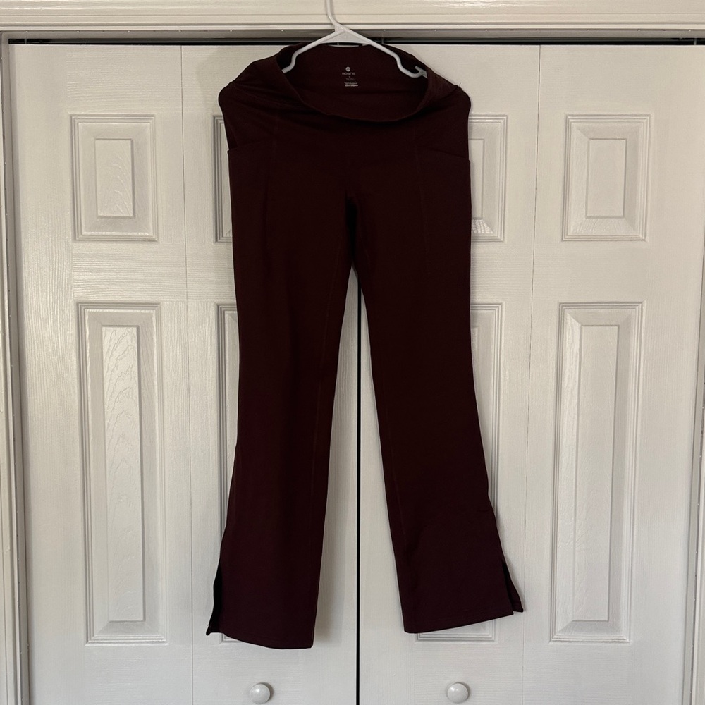 Apana Women's Burgundy Flare Pants